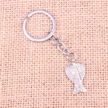 20pcs angel wings Keychain 27*15mm Pendants Car Key Chain Ring Holder Keyring Souvenir Jewelry Gift 2024 - buy cheap