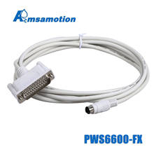 PWS6600-FX For 25pin Hitech PWS6600/6A00T HMI Connect Mitsubishi FX1S 1N 2N 3U 3GA 5U DB25 FX All Series PLC Programming Cable 2024 - buy cheap