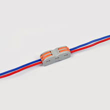 Кабельный разъем для электрического кабеля, Клеммная колодка с нажимным разъемом, универсальные быстроразъемные разъемы для подключения кабеля 2024 - купить недорого