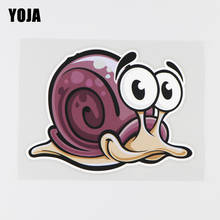 YOJA 14.5X10.8CM Cute Snail Vinyl Car Stickers Cartoon Animal Decal Waterproof Accessories 19A-0076 2024 - buy cheap