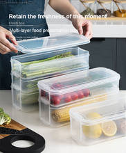 Food Sealed Box Organizer Multi-layer Plastic Fresh-keeping Box Refrigerator Storage Box Fresh-keeping Box Kitchen Accessories 2024 - buy cheap