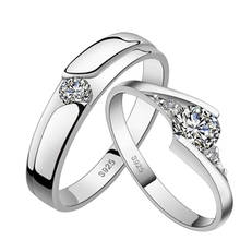 Korean Style Eternity Lovers Wedding Party Dating Classic Zircon Couple Rings S925  FS99 2024 - buy cheap