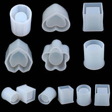 Square Round Candle Mold Dried Flower Resin Decorative Craft Designer DIY Storage Pen Holder Mould Epoxy Resin Concrete Mold 2024 - buy cheap