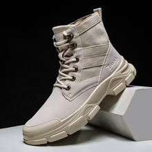 Nova primavera outono homens botas de couro botas de tornozelo homens militares botas de chelsea para homens de moda britânica martin botas 2024 - compre barato