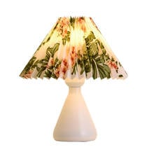 Modern Pleats Fabric Table Lamps Bedroom Bedside Desk Lamp Japanese Led Stand Night Light Fixtures Office Study Home Art Decor 2024 - buy cheap