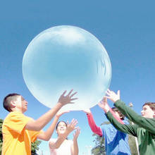Bola de aire TPR transparente para niños, globo de agua grande inflable supersuave, elástico, con bomba, juguete 2024 - compra barato