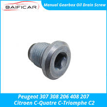 Baificar brandnew genuíno manual caixa de velocidades parafuso de drenagem de óleo para peugeot 307 308 206 408 207 citroen c-quatre c-triomphe c2 2024 - compre barato