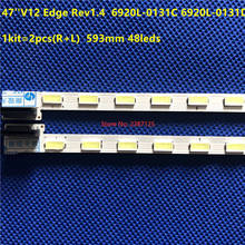 593mm LED Strip 48leds For 47inch TV 47" V12 Edge R L type LED47K260J3D 47E83RS 6922L-0017A 6922L-0018A 6917L0700A  6920L-0132C 2024 - buy cheap