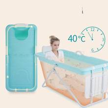 Bath Barrel Adult Foldable Bath Tank Plastic Household Bath Barrel Bath Tank Full-body Thickening Constant Temperature 2024 - buy cheap