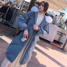 Big Fur Collar Corduroy Cotton Coat Real Shot Small Man In Long Section Ins Bread Coat Jacket Female 2021 New Retro Fashion Wild 2024 - buy cheap