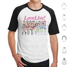 Camiseta estampa amor ao vivo muse e aquors, 100% algodão, nova, legal, camiseta, amor ao vivo, escola ao vivo, projeto ídolo, amor ao vivo 2024 - compre barato