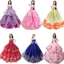 NK One Pcs Fashion Princess Wedding Dress Noble Party Gown For Barbie Doll Fashion Design Outfit Best Gift Accessories JJ 2024 - buy cheap