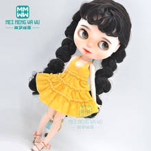 Blyth clothes fashion suspender dress, plaid skirt for 28-30cm Azone 1/6 doll accessories 2024 - buy cheap