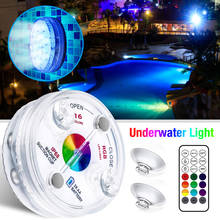 Underwater Light IP68 Waterproof Wearresistant LED Submersible Swimming Pool Lamp With RF Remote For Fish Tank Fountain Aquarium 2024 - buy cheap