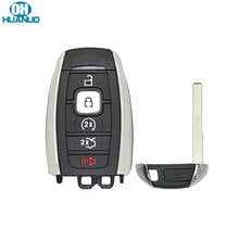 Carcasa de llave de coche con Control remoto, 4 + 1/5 botones, Fob, para Lincoln, continental, MKC, MKZ, Navigator, 2017, 2018, 2019, con llave de inserción 2024 - compra barato