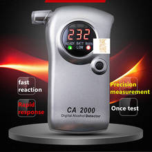 Medidor de álcool digital ca2000, detector de carro, bafômetro, nível de álcool, carregador de carro 2024 - compre barato