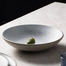 KINGLANG дизайнерская керамическая миска для лапши, одна большая мелкая миска для ресторана, оптовая продажа 2024 - купить недорого