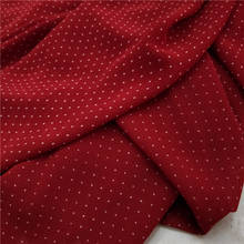 Маленькая шифоновая классическая ткань с принтом в горошек, легкое мягкое дышащее платье, DIY ткань 2024 - купить недорого