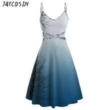 JAYCOSIN Pretty Christmas Dresses 2019 Women's Plus Size Halloween Sequins Print Sleeveless Camisole Mini Dress Jurk Vestidos 2024 - buy cheap