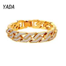 YADA Gold Color Hiphop/Rock Simple Geometry Bracelets&Bangles For Women Punk Bracelets Charm Crystal Jewelry Bracelet BT210031 2024 - buy cheap