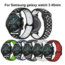 20 мм 22 мм спортивный силиконовый ремешок для Samsung Galaxy Watch 3 41 мм браслет для galaxy watch 3 45 мм S3 Frontier Ремешки для наручных часов Correa 2024 - купить недорого