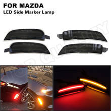 4PCS Smoked Front Amber Rear Red LED Side Marker Light Bumper Reflector Lamp For Mazda Miata MX-5 ND 2016 2017 2018 2019 2020 2024 - buy cheap