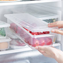 Еда свежий ящик для хранения Контейнер-холодильник организатор овощей контейнер сохраняющий свежесть съемный дренажный коробка холодильник герметичный чехол 2024 - купить недорого