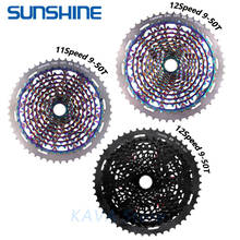 Sunshine freewheel mtb mountain bike 11s 12 speed 9-50t xd ultralight cassette 375g ult rainbow steering wheel for sram xd k7 2024 - buy cheap