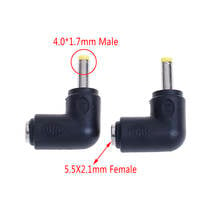 2Pcs DC 5.5*2.1 Female/5.5*2.5mm Male/4.0*1.7mm Male DC Power Plug Connector Angle 90 Degree L Shaped Dc Power Connector 2024 - buy cheap