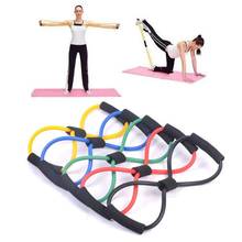 Hot Yoga Gum Fitness Resistance 8 Word Chest Expander Rope Workout Muscle Trainning Rubber Elastic Bands For Sports Exercise 2024 - buy cheap