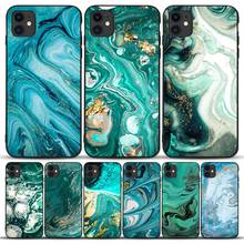 Matte Marble Phone Case For iPhone 12 11 Pro Max 7 6s 6 8 Plus Luxury green Granite Stone Cover X XS Max XR SE 2020 Shell Coque 2024 - buy cheap