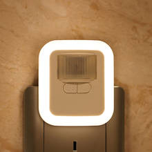 LED Plug-in Motion Sensor Light Wall Night Lamp Light with Brightness 30s/60s/90s/120s Lighting Time Adjustable for Living Room 2024 - buy cheap