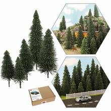 40pcs Model Pine Trees Deep Green Pines For HO O N Z Scale Model Railway Layout Miniature Scenery S0804 2024 - buy cheap