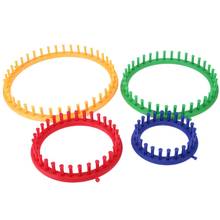 4 Size Colorful Knitting Loom Set Knitting Machine Round Circle Hat Knitter Wool Yarn Needles Hook Sewing Tools for Hats Scarves 2024 - buy cheap