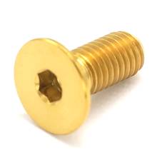 4 PCS M5x12mm Golden GR5 Titanium Alloy Allen Countersunk Hex Head Screw Bolts For Bike Pedal 2024 - buy cheap