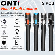 ONTi 5/10 PCS Visual Fault Locator Fiber Optic Cable Tester 30mw Red Laser Light 5-30KM Pen Type Visual Fault Locator SC/FC/ST 2024 - buy cheap