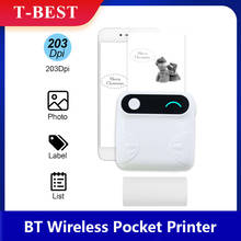 Mini BT Wireless Pocket Printer Portable Instant Mobile Printer Thermal Paper Receipt Printer for Android iOS Smartphone Windows 2024 - buy cheap