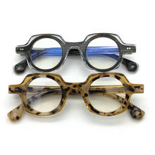 Acetate Glasses Frame Men Women Vintage Round Eye Glasses Optical Myopia Eyeglasses Frames Man Clear Eyewear Spectalces Oculos 2024 - buy cheap