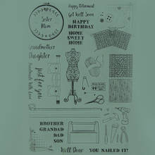 Clothes Pattern Clear Stamp Seal Happy Birthday Transparent Silicone Stamp for DIY Scrapbooking Photo Album Decors Card Making 2024 - buy cheap