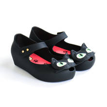 Mini Melissa Style 3 Color Cats Children Sandals Girls Jelly Sandals 2020 Summer Girls Sandals Toddler Beach Shoes 2024 - buy cheap