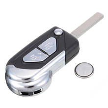Funda de mando a distancia para Citroen DS3, 2 botones, Kit de servicio, carcasa de mando a distancia con batería 2024 - compra barato