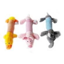 Dog Puppy Pet Chew Squeaker Squeaky Plush Pig Duck Elephant Sound Training Toy 2024 - buy cheap