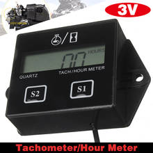 Waterproof Digital Engine Tachometer Hour Meter Inductive LCD Display For Motorcycle Accessories Motor Stroke Tachometer 2024 - buy cheap