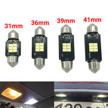 Festoon-bombilla LED Interior para coche, lámpara de lectura CANBUS, luz de matrícula, 6000K, corriente constante, 12V, C5w, C10w, 1 ud. 2024 - compra barato