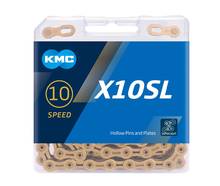 KMC X10 X10SL full hollow gold chain 10/20/30 speed original box chain for shimano SRAM road/MTB bike chain 116L 2024 - buy cheap