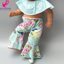 doll clothes set for 43cm born bebe doll outfit clothes long pants for 18" girl born baby doll clothes pants 2024 - buy cheap