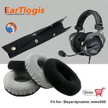 EarTlogis-piezas de repuesto de terciopelo para auriculares Beyerdynamic mmx300, mmx-300, almohadillas para auriculares, parachoques, diadema, funda para orejera, cojín 2024 - compra barato