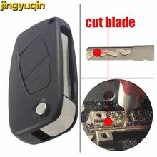 jingyuqin Cut Blade 3 Buttons Flip Folding Remote Car Key Case Shell Fob for FIAT Punto Ducato Stilo Panda Idea Doblo Bravo 2024 - buy cheap