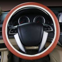 Car Covers Leather Punching Steering Wheel Cover DIY Steering Wheel Covers Soft Leather Steering-Wheel Cover New 2024 - buy cheap