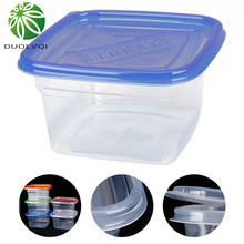 1000ml Square Cake Packing Boxes Disposable Lunch Box Eco-Friendly Plastic Vegetables Fruits Food Container Kitchen Tools 2024 - buy cheap